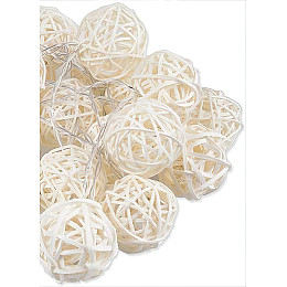 Гирлянда шарик проволока SEZ Золото LED 2 м Теплый белый (MR34989)