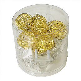 Гирлянда-нить Matrix String-Lights Metal Ball 10WW-1 2 м Белый теплый (НФ-00005701)