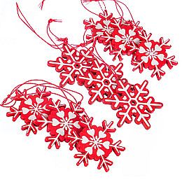 Комплект елочных игрушек Elso Снежинки (0450j)