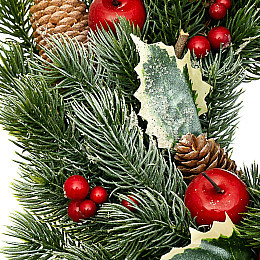 Венок Elisey Еловый с яблоками и шишками (008NF)