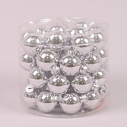 Шарики стеклянные Flora D-3 см. 45шт.(44555)