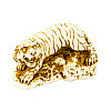 Статуэтка Нэцкэ Тигр Netsuke Гипс 7,6x4.3x3.8 см Бежевый (00749)