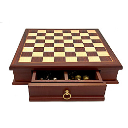 Шахматы Italfama Staunton c ящиком для хранения фигур фигуры классические из металла доска дерево 32X32 вес 6 кг (70M333W)