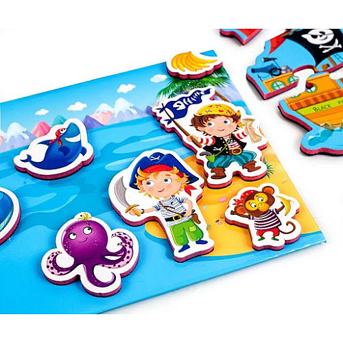 Магнитная игра Vladi Toys Пираты рус (RK2060-02)
