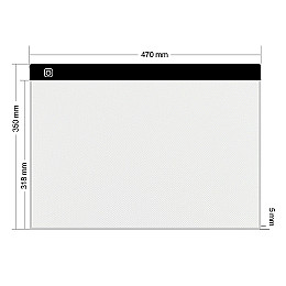 Световой планшет Tenwin формат А3 (LED Light Pad) для рисования и копирования мощность 7 W