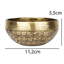 Поющая чаша Тибетская Singing bronze 11,2/11,2/5,5 см Бронзовый (26542)