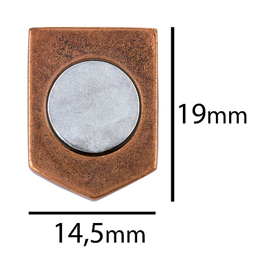 Магніт Silvering Метал Герб України 19x14.5x2 мм Мідний (18175)