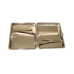 Набор портсигар и газовая зажигалка Licences VW Giftset Lighter&Cigarette Case Желто-голубой (40610066YEBLU)