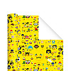 Бумага упаковочная Lesko PZ060-1 PPW PAPER Эмодзи 50*70 см Желтый (8580-31778)