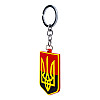 Брелок на ключи Magnet резиновый Герб Украины Трезубец 5,5x4,1x0,3 см Черно-красный (19411)