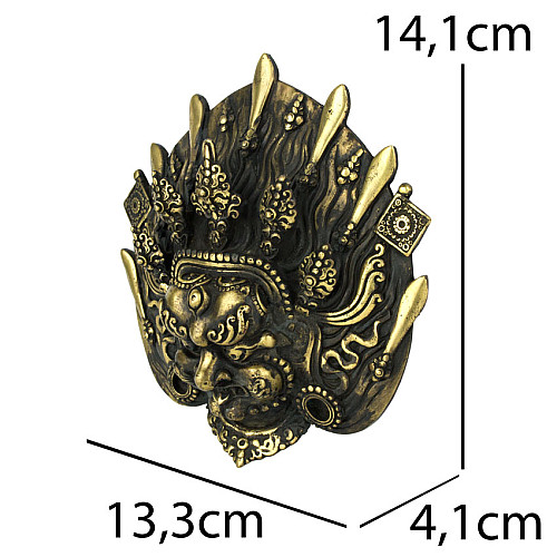 Статуэтка HandiCraft Маска Махакалы Неварский античный стиль 14 см (25375)