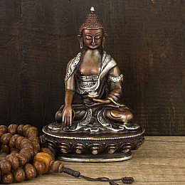 Статуя Будды Шакьямуни HandiCraft посеребрение 10 см (26339)