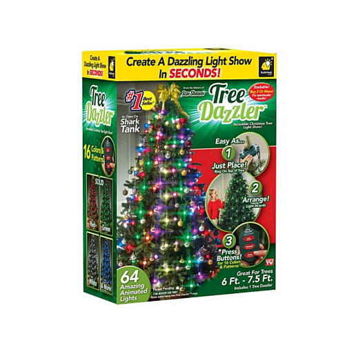Цельная ёлочная гирлянда универсальная Tree Dazzler 64 Led