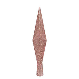 Верхушка пластиковая на елку Flora Звезда 25 см Розовый (75909)