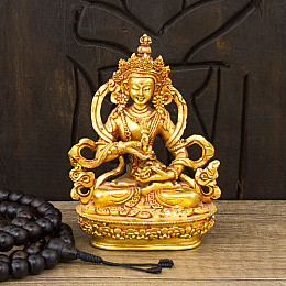 Статуя HandiCraft Ваджрасаттва тиб.Дордже Семпа Бронза позолота Непал 9 см (23860)
