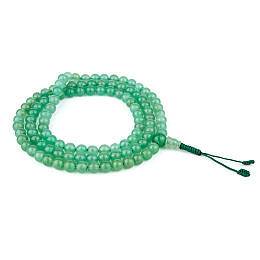 Четки из натурального камня Swayambhu ST Авантюрин 108 бусин 6.5 мм (27167)