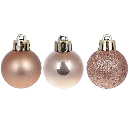 Шар новогодний BonaDi D-3 см 25 шт Карамель (147-542)