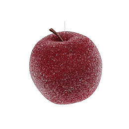 Набор декоративных яблок в сахаре на подвесе BonaDi 8 см Темно-красный (130-407)