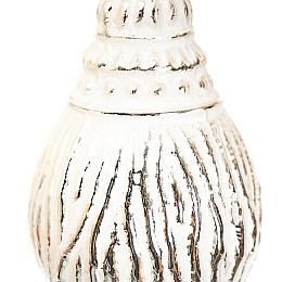 Елочная игрушка Elisey Сосулька 12 см Белый (009NB)