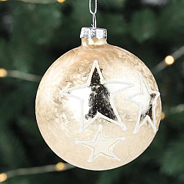 Елочная игрушка Elisey Шар Панкейк d 8 см Шампань (6017-005)