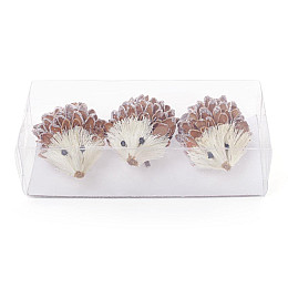 Набор новогодних фигурок BonaDi 3 шт 6.5 см Коричневый (758-300)