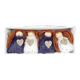 Набор елочных украшений BonaDi 4 шт 6.5 см Разноцветный (781-391)