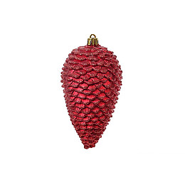 Набор елочных украшений BonaDi Шишки 2 шт 12 см Красный (147-482)