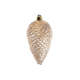 Набор елочных украшений BonaDi Шишки 2 шт 12 см Золотистый (147-390)