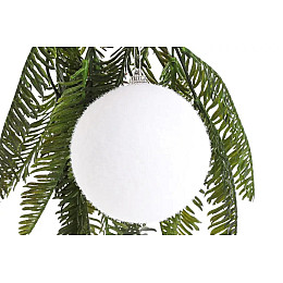 Новогодний шар BonaDi 4 шт 8 см Белый (787-088)