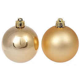 Шар новогодний BonaDi D-6 см 24 шт Золотистый (147-295)