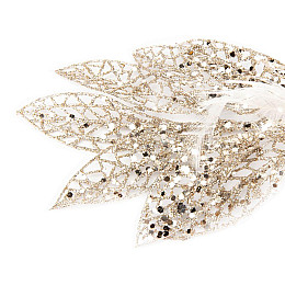 Новогодняя игрушка Elisey Певчая птичка 10 см Шампань (6018-003)