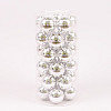 Шарики стеклянные Flora D 5,7 см 30 шт Серебристый (44578)