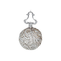 Елочный шар BonaDi 12 см Серебристый (118-954)