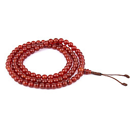 Четки из сердолика HandiCraft 108 бусин 6.7 мм (27196)