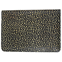 Кожаная обложка на паспорт Giorgio Ferretti Черный с желтым (GF00019076)