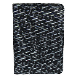 Кожаная обложка на паспорт Giorgio Ferretti Черный с серым (GF00019113)