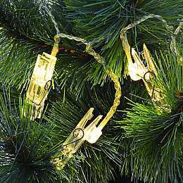 Гирлянда для фотографий с прищепками Fuji instax 10 м Теплый белый (202710)