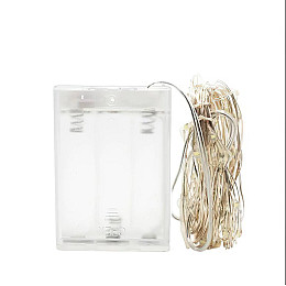 Гирлянда Hoz Роса на батарейках 100 LED 10 м Белый теплый (1978-07)