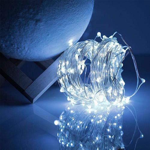 Гирлянда Hoz Роса на батарейках 100 LED 10 м Холодный белый (MR66567)