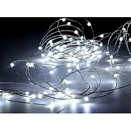 Гирлянда Hoz Роса на батарейках 100 LED 10 м Холодный белый (MR66567)