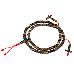 Четки тантрические из кости яка Swayambhu ST 2 счетчика 108 бусин 6.7 мм (25383)