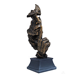 Статуэтка ITALFAMA из смолы и бронзы Тишина 36 х 12 х 12 см (SR44438)