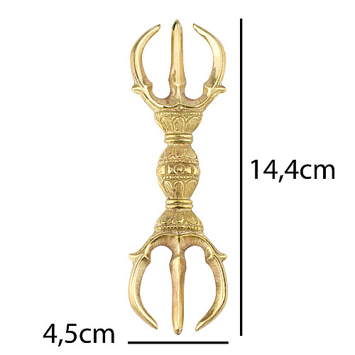 Ваджр HandiCraft плоский Бронза Три спицы 14.4 см (26358)