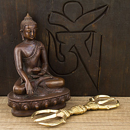 Ваджр HandiCraft плоский Бронза Три спицы 14.4 см (26358)