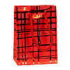 Сумочка подарочная бумажная с ручками Gift bag Luxury 11х8х4 см Красный (19215)