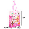 Сумочка подарочная пластиковая с ручками Gift bag Собачки 17х12х5.5 см Розовый (13949)