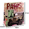 Сумочка подарочная бумажная с ручками Gift bag Paris 21х18х8.5 см (19374)