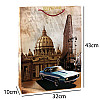 Сумочка подарочная бумажная с ручками Gift bag Рим 43х32х10 см (19380)