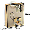 Сумочка подарочная бумажная с ручками Gift bag Камера Винтаж 32х26х12,5 см (15793)