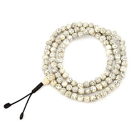 Чётки из семян пальмы Swayambhu ST Кровь дракона 108 бусин 7.2 мм (22831)